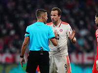 Harry Kane of Bayern Munich  gestures during the Champions League Round 4 match between Bayern Munich v Benfica at the Allianz arena, Munich...