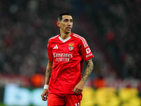 Ángel Di María of Benfica  looks on during the Champions League Round 4 match between Bayern Munich v Benfica at the Allianz arena, Munich,...