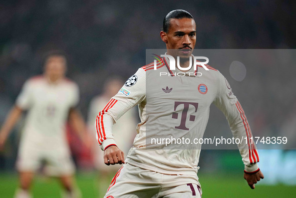 Leroy Sané of Bayern Munich  looks on during the Champions League Round 4 match between Bayern Munich v Benfica at the Allianz arena, Munich...