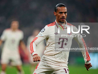 Leroy Sané of Bayern Munich  looks on during the Champions League Round 4 match between Bayern Munich v Benfica at the Allianz arena, Munich...