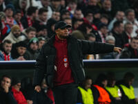 Vincent Kompany of Bayern Munich  gestures during the Champions League Round 4 match between Bayern Munich v Benfica at the Allianz arena, M...