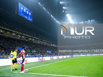 Bukayo Saka of Arsenal during the UEFA Champions League 2024/25 League Phase MD4 match between FC Internazionale and Arsenal at Stadio San S...