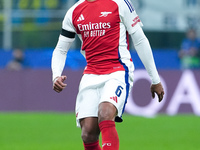 Gabriel of Arsenal during the UEFA Champions League 2024/25 League Phase MD4 match between FC Internazionale and Arsenal at Stadio San Siro...