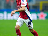 Leandro Trossard of Arsenal during the UEFA Champions League 2024/25 League Phase MD4 match between FC Internazionale and Arsenal at Stadio...