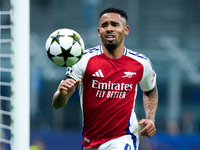 Gabriel Jesus of Arsenal looks dejected during the UEFA Champions League 2024/25 League Phase MD4 match between FC Internazionale and Arsena...