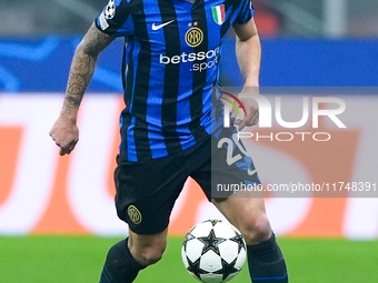 Hakan Calhanoglu of FC Internazionale during the UEFA Champions League 2024/25 League Phase MD4 match between FC Internazionale and Arsenal...