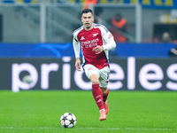 Gabriel Martinelli of Arsenal during the UEFA Champions League 2024/25 League Phase MD4 match between FC Internazionale and Arsenal at Stadi...