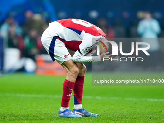 Kai Havertz of Arsenal looks dejected during the UEFA Champions League 2024/25 League Phase MD4 match between FC Internazionale and Arsenal...