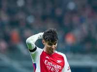 Kai Havertz of Arsenal looks dejected during the UEFA Champions League 2024/25 League Phase MD4 match between FC Internazionale and Arsenal...