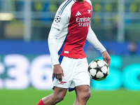 Gabriel of Arsenal during the UEFA Champions League 2024/25 League Phase MD4 match between FC Internazionale and Arsenal at Stadio San Siro...