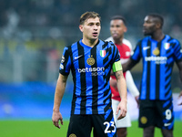 Nicolo' Barella of FC Internazionale looks on during the UEFA Champions League 2024/25 League Phase MD4 match between FC Internazionale and...