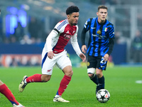 Ethan Nwaneri of Arsenal during the UEFA Champions League 2024/25 League Phase MD4 match between FC Internazionale and Arsenal at Stadio San...