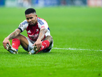 Gabriel Jesus of Arsenal looks dejected at the end of the UEFA Champions League 2024/25 League Phase MD4 match between FC Internazionale and...