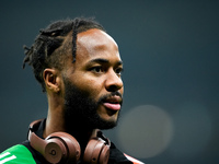 Raheem Sterling of Arsenal looks on during the UEFA Champions League 2024/25 League Phase MD4 match between FC Internazionale and Arsenal at...