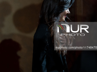 Claudia Tranchese attends the Red Cross Ball in Rome, Italy, on November 6, 2024. (