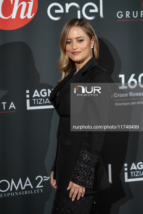 Lola Ponce attends the Red Cross Ball in Rome, Italy, on November 6, 2024. 