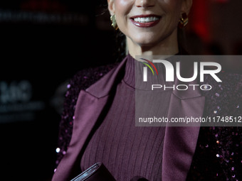 Nicoletta Romanoff attends the Red Cross Ball in Rome, Italy, on November 6, 2024. (