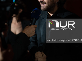 Alessandro Siani attends the Red Cross Ball in Rome, Italy, on November 6, 2024. (