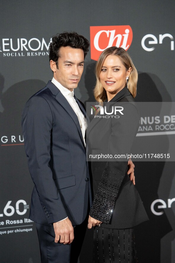 Lola Ponce attends the Red Cross Ball in Rome, Italy, on November 6, 2024. 