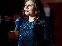 Giusy Ferreri attends the Red Cross Ball in Rome, Italy, on November 6, 2024. (