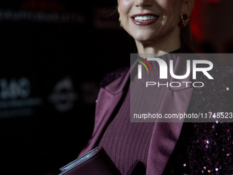 Nicoletta Romanoff attends the Red Cross Ball in Rome, Italy, on November 6, 2024. (