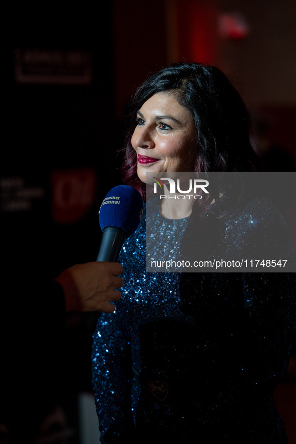 Giusy Ferreri attends the Red Cross Ball in Rome, Italy, on November 6, 2024. 