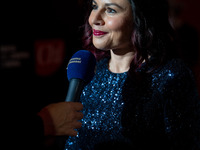 Giusy Ferreri attends the Red Cross Ball in Rome, Italy, on November 6, 2024. (