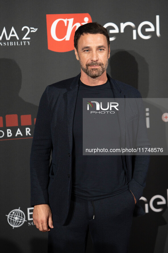 Raoul Bova attends the Red Cross Ball in Rome, Italy, on November 6, 2024. 