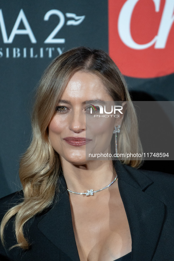 Lola Ponce attends the Red Cross Ball in Rome, Italy, on November 6, 2024. 