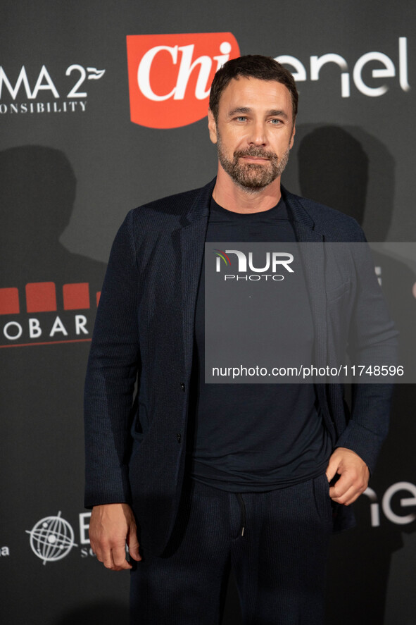 Raoul Bova attends the Red Cross Ball in Rome, Italy, on November 6, 2024. 