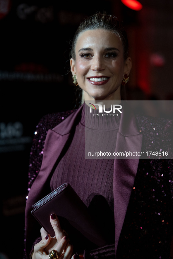 Nicoletta Romanoff attends the Red Cross Ball in Rome, Italy, on November 6, 2024. 