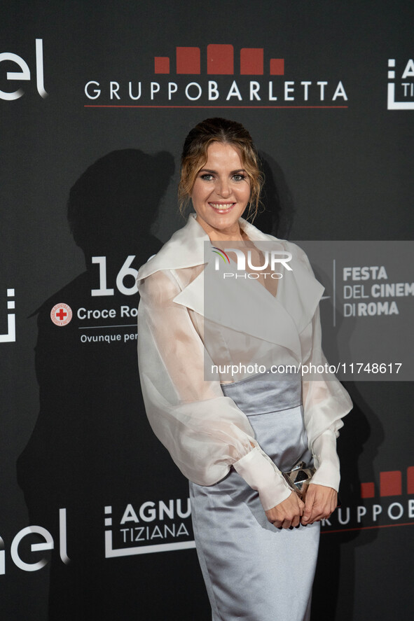 Elisabetta Pellini attends the Red Cross Ball in Rome, Italy, on November 6, 2024. 