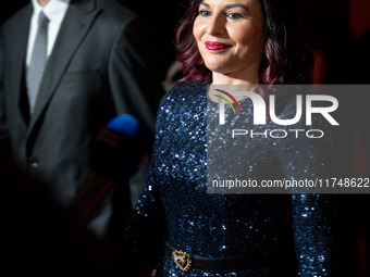 Giusy Ferreri attends the Red Cross Ball in Rome, Italy, on November 6, 2024. (