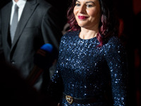 Giusy Ferreri attends the Red Cross Ball in Rome, Italy, on November 6, 2024. (