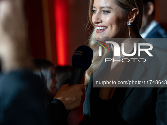 Lola Ponce attends the Red Cross Ball in Rome, Italy, on November 6, 2024. (