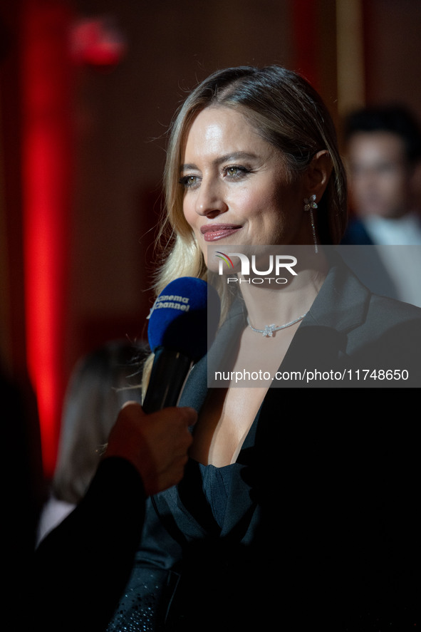 Lola Ponce attends the Red Cross Ball in Rome, Italy, on November 6, 2024. 