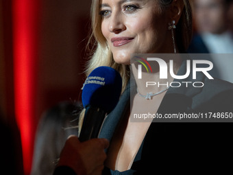 Lola Ponce attends the Red Cross Ball in Rome, Italy, on November 6, 2024. (