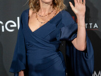 Claudia Gerini attends the Red Cross Ball in Rome, Italy, on November 6, 2024. (