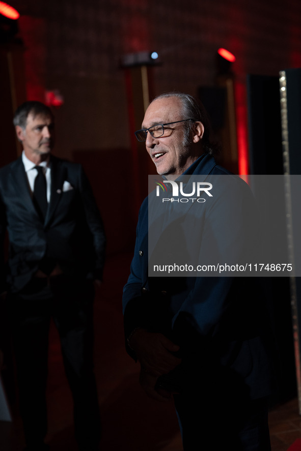 Luca Ward attends the Red Cross Ball in Rome, Italy, on November 6, 2024. 