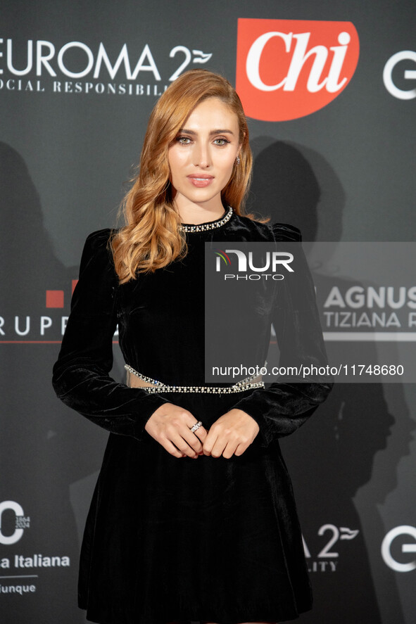 Ilaria Maren attends the Red Cross Ball in Rome, Italy, on November 6, 2024. 