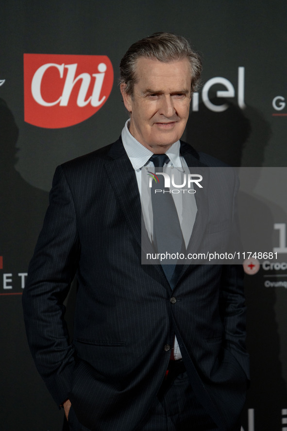 Rupert Everett attends the Red Cross Ball in Rome, Italy, on November 6, 2024. 