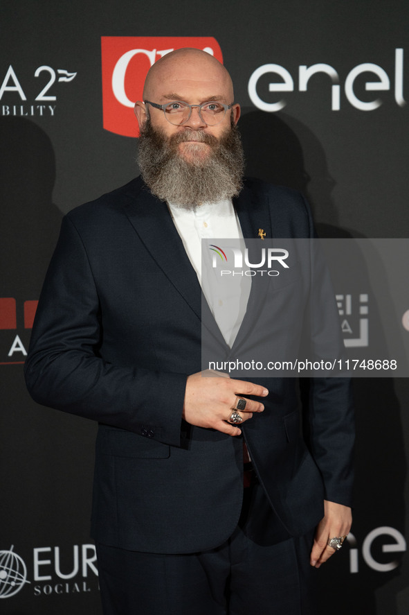 Darko Peric attends the Red Cross Ball in Rome, Italy, on November 6, 2024. 