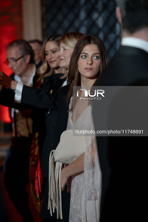 Margherita Mazzucco attends the Red Cross Ball in Rome, Italy, on November 6, 2024. 