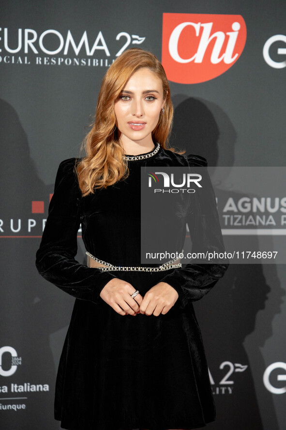 Ilaria Maren attends the Red Cross Ball in Rome, Italy, on November 6, 2024. 