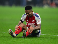 Gabriel Jesus of Arsenal looks on during the Champions League match between Inter Milan and Arsenal at San Siro Stadium in Milan, Italy, on...