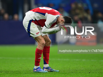 Kai Havertz of Arsenal looks on during the Champions League match between Inter Milan and Arsenal at San Siro Stadium in Milan, Italy, on No...