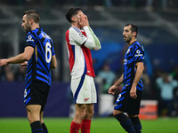 Kai Havertz of Arsenal looks on during the Champions League match between Inter Milan and Arsenal at San Siro Stadium in Milan, Italy, on No...