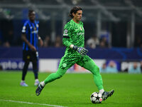 Yann Sommer of Inter Milan looks on during the Champions League match between Inter Milan and Arsenal at San Siro Stadium in Milan, Italy, o...