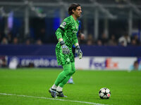 Yann Sommer of Inter Milan looks on during the Champions League match between Inter Milan and Arsenal at San Siro Stadium in Milan, Italy, o...