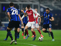 Kai Havertz of Arsenal is in action during the Champions League match between Inter Milan and Arsenal at San Siro Stadium in Bergamo, Italy,...